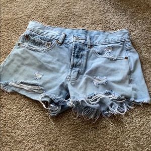 bdg high wasted distressed shorts